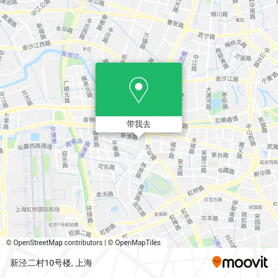 新泾二村10号楼地图