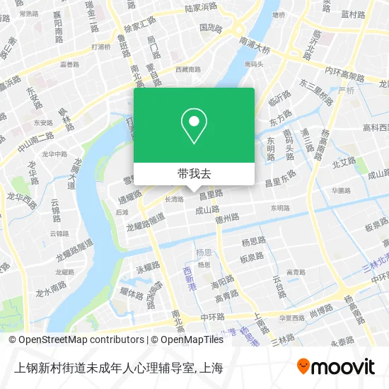 上钢新村街道未成年人心理辅导室地图
