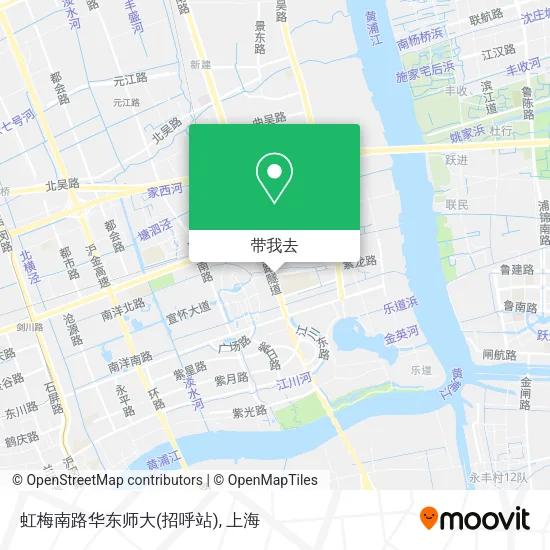 虹梅南路华东师大(招呼站)地图