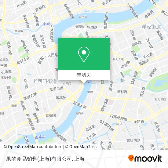 果的食品销售(上海)有限公司地图