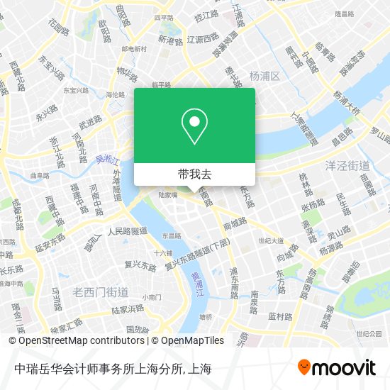 中瑞岳华会计师事务所上海分所地图