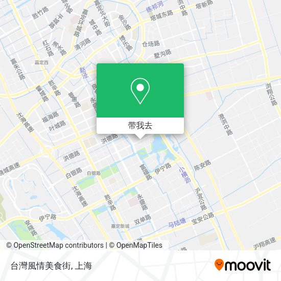 台灣風情美食街地图