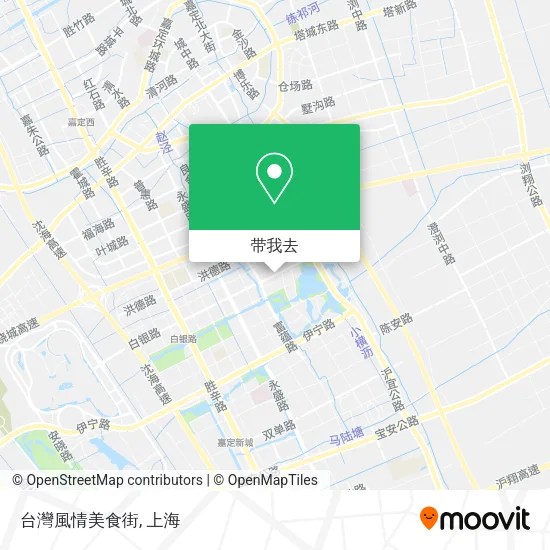 台灣風情美食街地图