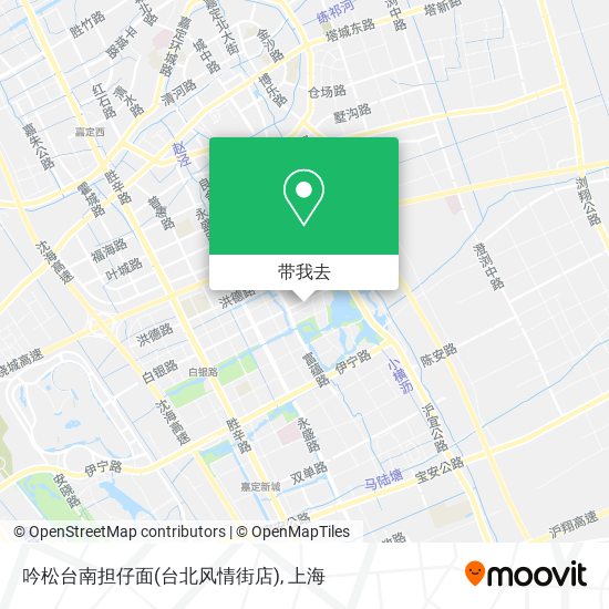 吟松台南担仔面(台北风情街店)地图
