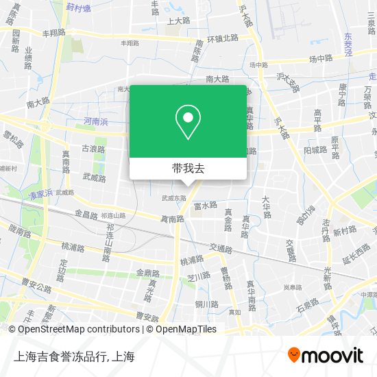 上海吉食誉冻品行地图