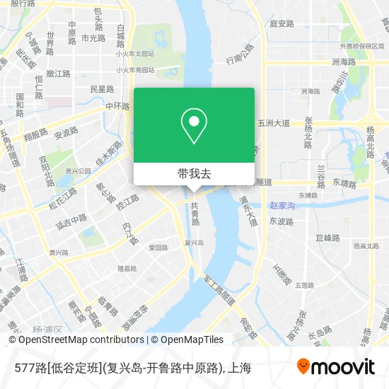 577路[低谷定班](复兴岛-开鲁路中原路)地图