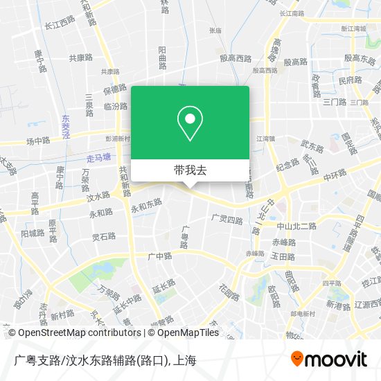 广粤支路/汶水东路辅路(路口)地图