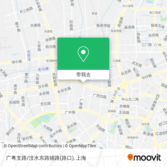 广粤支路/汶水东路辅路(路口)地图