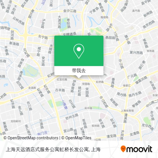 上海天远酒店式服务公寓虹桥长发公寓地图