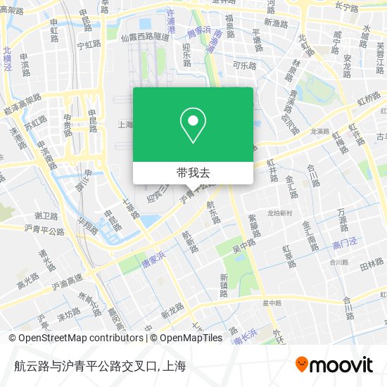 航云路与沪青平公路交叉口地图