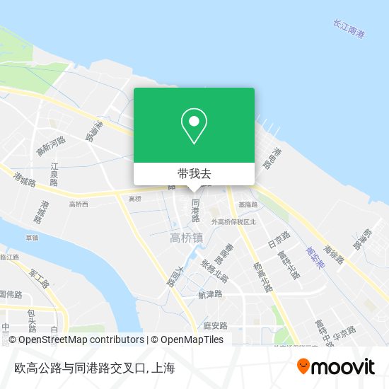 欧高公路与同港路交叉口地图