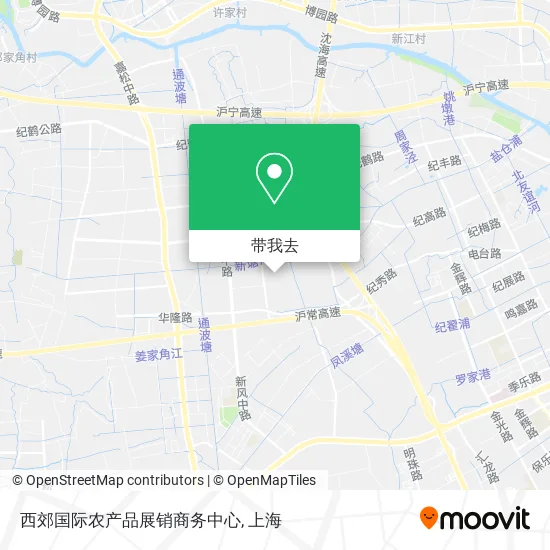西郊国际农产品展销商务中心地图