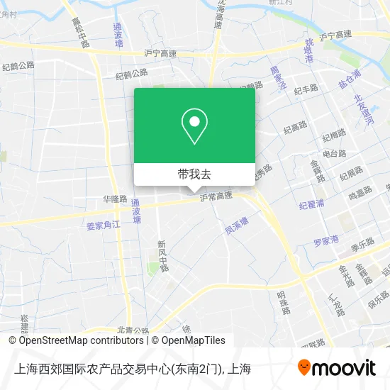 上海西郊国际农产品交易中心(东南2门)地图