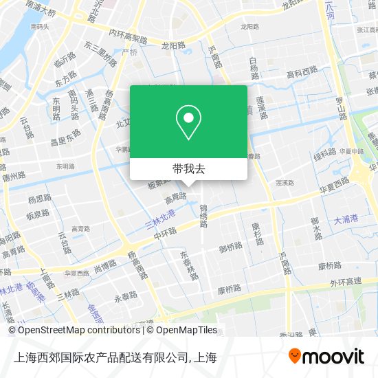 上海西郊国际农产品配送有限公司地图