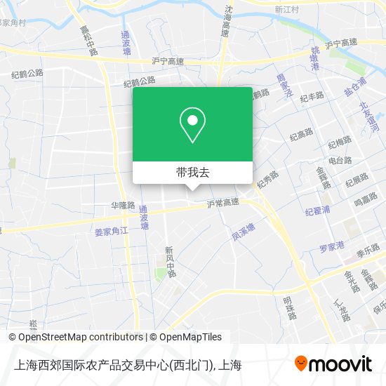 上海西郊国际农产品交易中心(西北门)地图