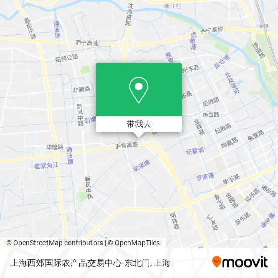 上海西郊国际农产品交易中心-东北门地图