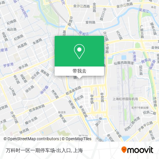 万科时一区一期停车场-出入口地图