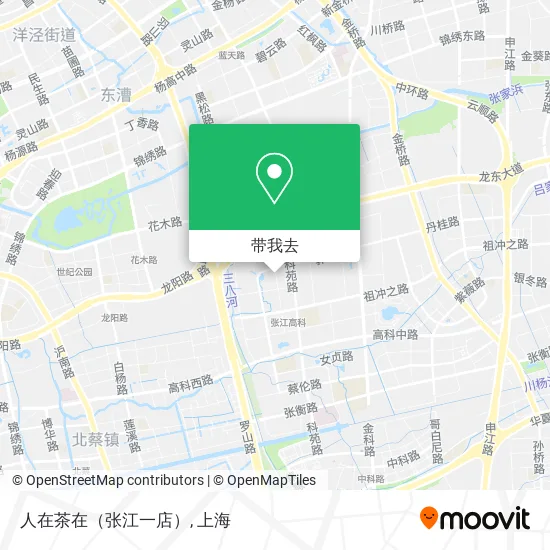 人在茶在（张江一店）地图