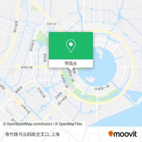 香竹路与云鹃路交叉口地图