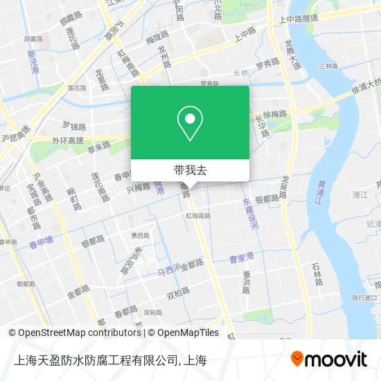 上海天盈防水防腐工程有限公司地图