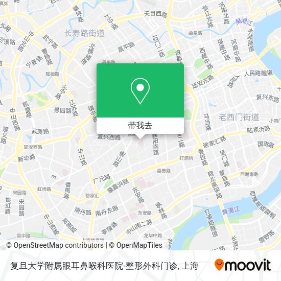 复旦大学附属眼耳鼻喉科医院-整形外科门诊地图