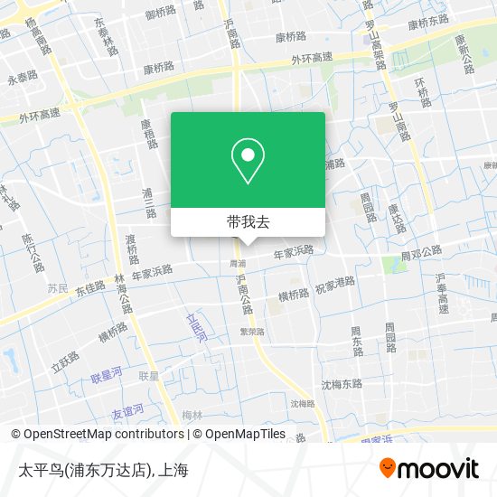 太平鸟(浦东万达店)地图
