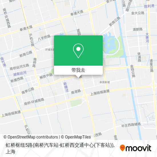 虹桥枢纽5路(南桥汽车站-虹桥西交通中心(下客站))地图