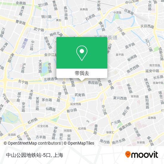 中山公园地铁站-5口地图