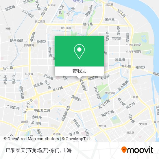 巴黎春天(五角场店)-东门地图