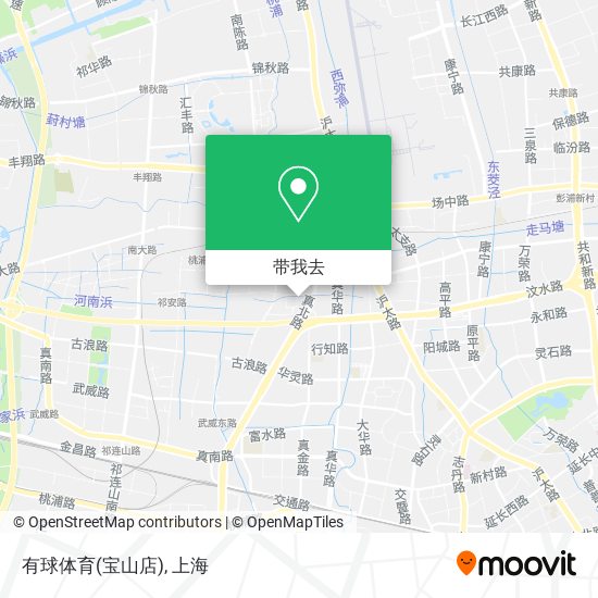 有球体育(宝山店)地图