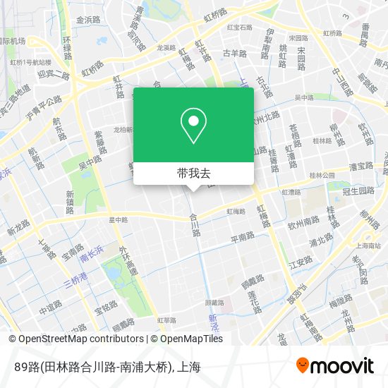 89路(田林路合川路-南浦大桥)地图