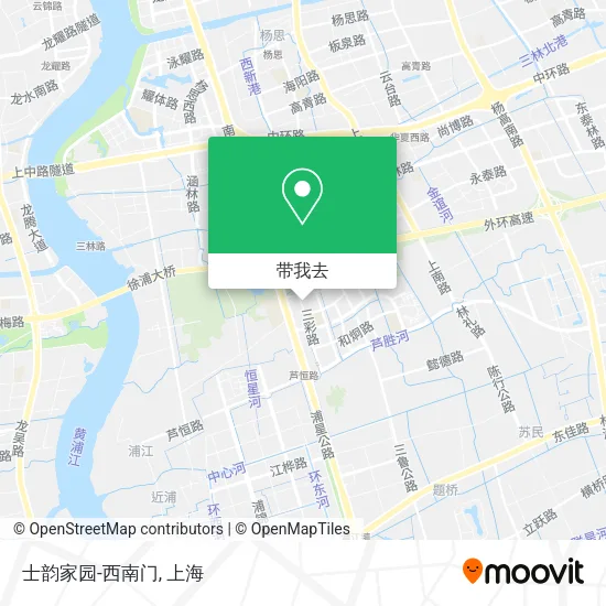 士韵家园-西南门地图