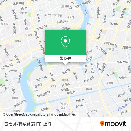 云台路/博成路(路口)地图
