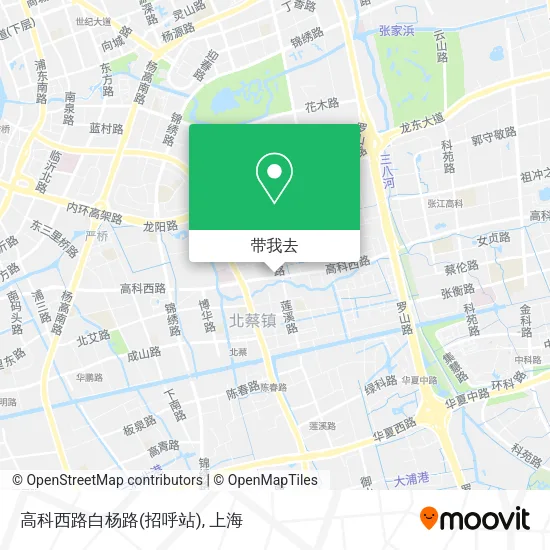 高科西路白杨路(招呼站)地图