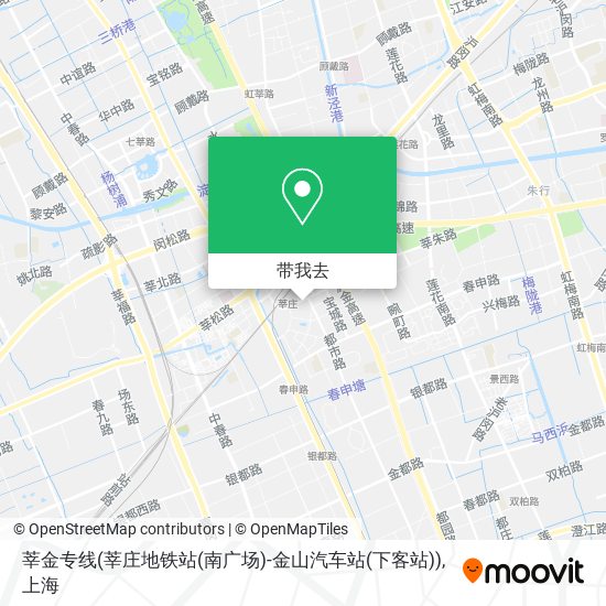 莘金专线(莘庄地铁站(南广场)-金山汽车站(下客站))地图