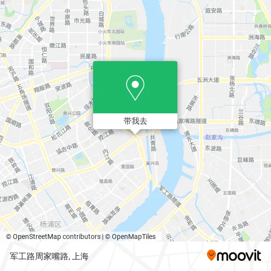 军工路周家嘴路地图
