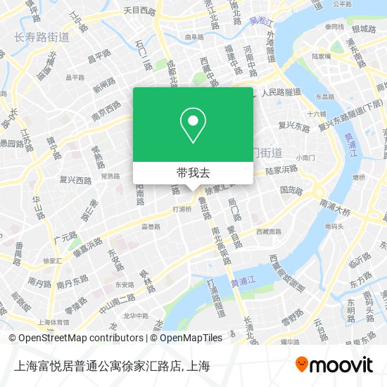 上海富悦居普通公寓徐家汇路店地图