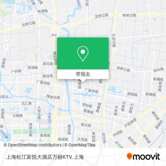 上海松江富悦大酒店万丽KTV地图