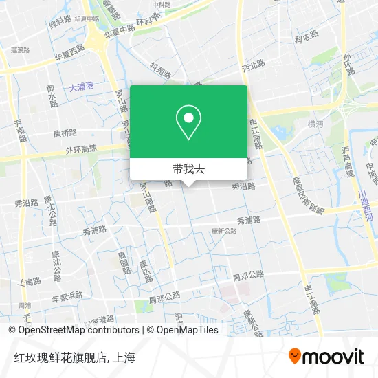 红玫瑰鲜花旗舰店地图