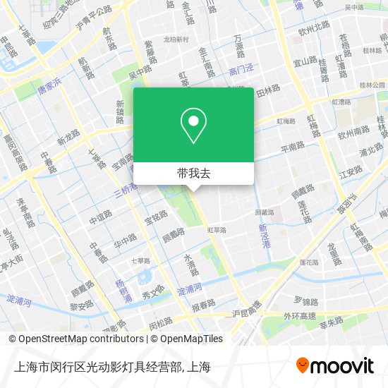 上海市闵行区光动影灯具经营部地图