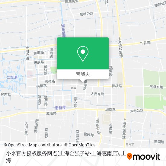 小米官方授权服务网点(上海金强子站-上海惠南店)地图