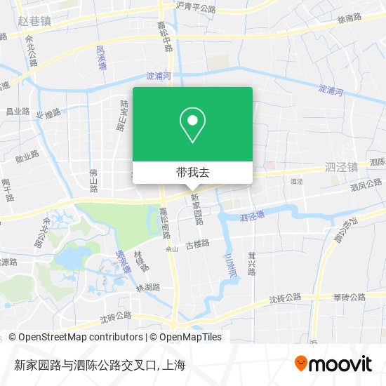 新家园路与泗陈公路交叉口地图
