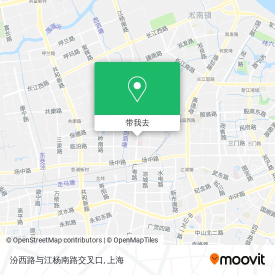 汾西路与江杨南路交叉口地图