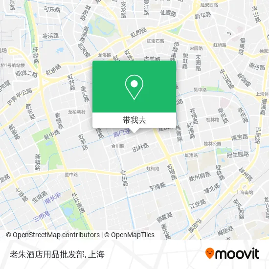 老朱酒店用品批发部地图