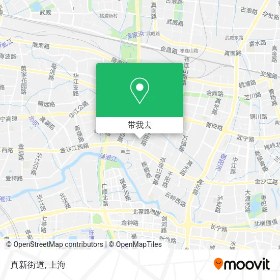 真新街道地图