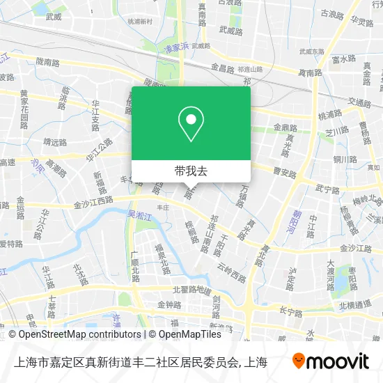 上海市嘉定区真新街道丰二社区居民委员会地图