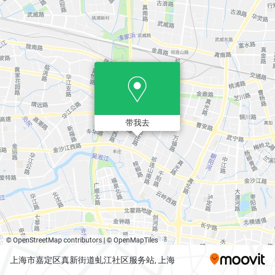上海市嘉定区真新街道虬江社区服务站地图