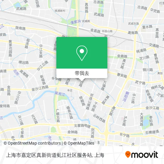 上海市嘉定区真新街道虬江社区服务站地图