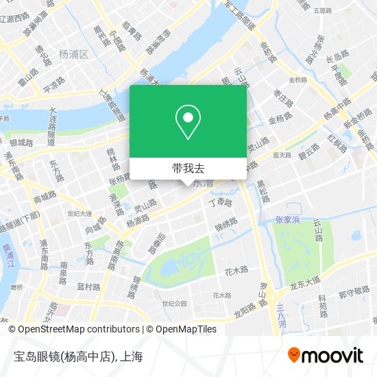 宝岛眼镜(杨高中店)地图