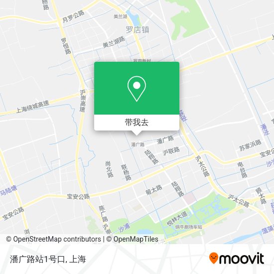 潘广路站1号口地图